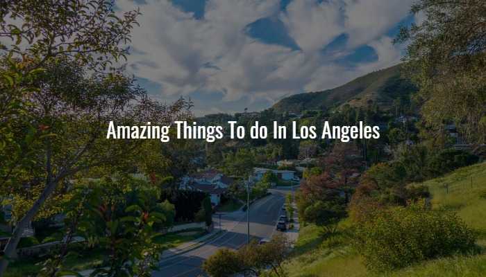 Amazing Things To do In Los Angeles